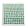Adesivi con strass e pietre glitterate - Verde - Accessori per feste a forma di gufo