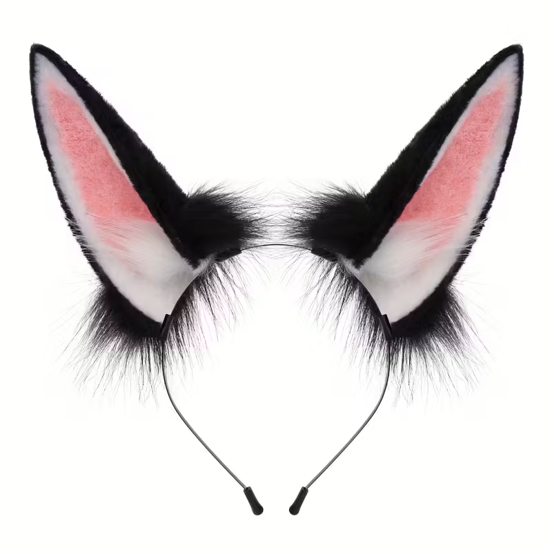 Hasenohren Haarreif | schwarz