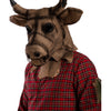 Horror Stier Maske aus Jute