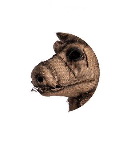 Horror Stier Maske aus Jute