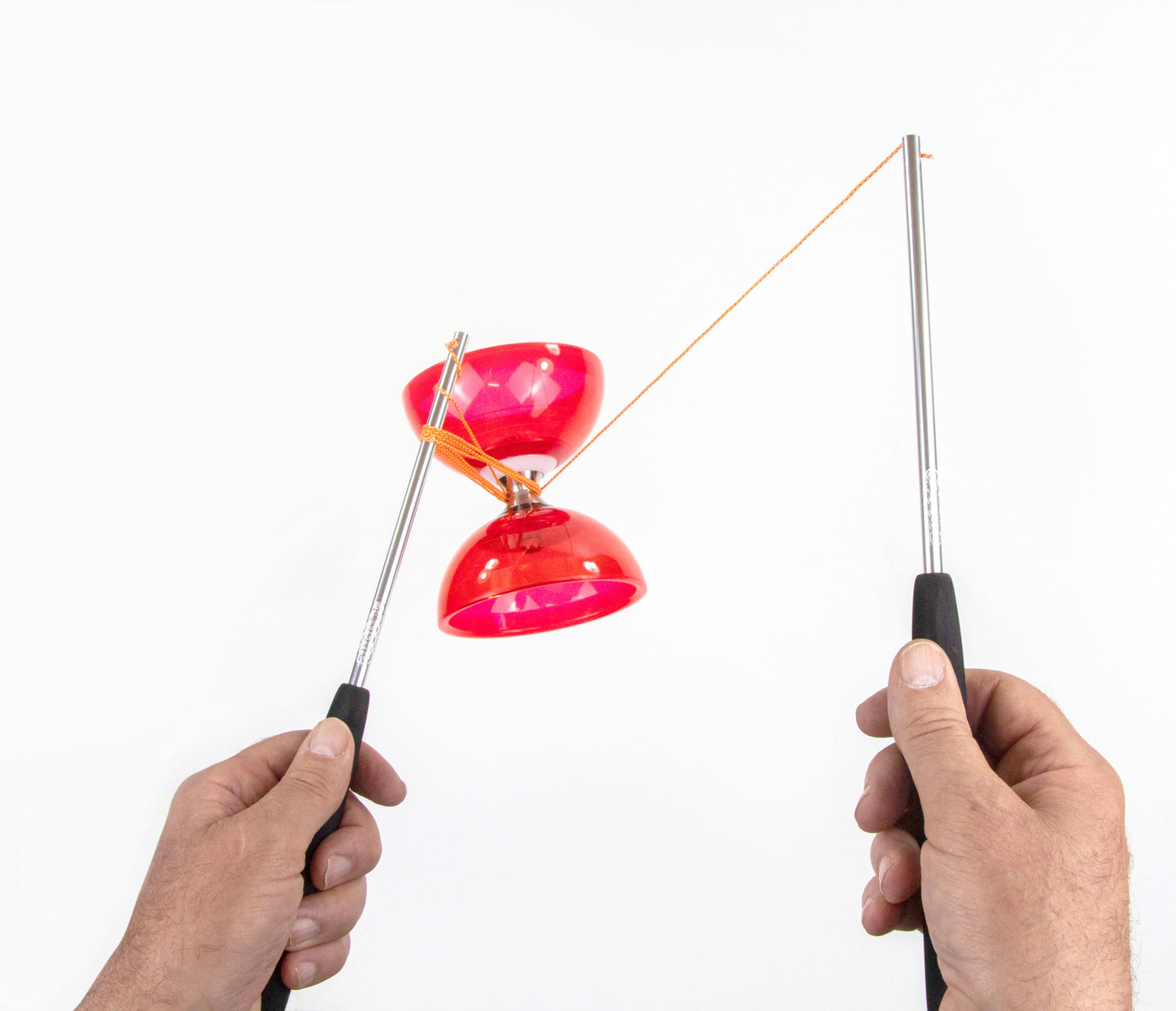 Diabolo Freilauf Cyclone Quartz Set | rot