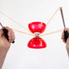 Diabolo Freilauf Cyclone Quartz Set | rot