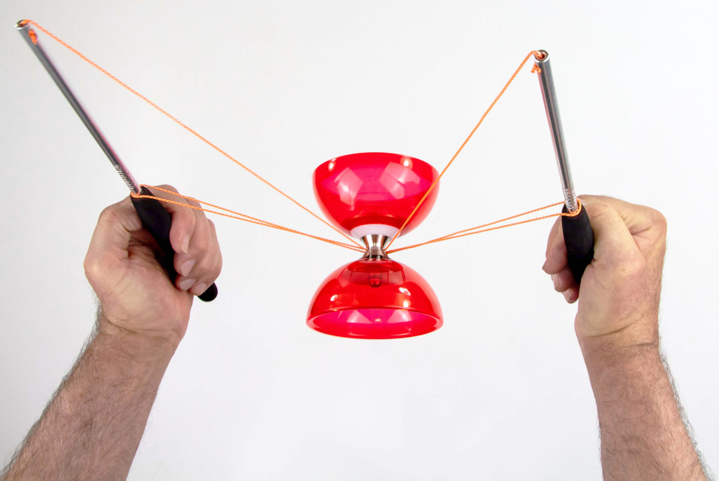 Diabolo Freilauf Cyclone Quartz Set | rot