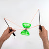 Diabolo Freilauf Cyclone Quartz Set | grün