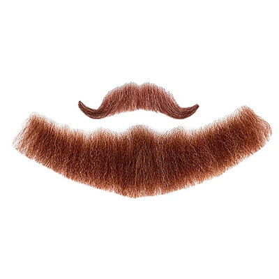 Kapitän Bartkombination Echthaar rot