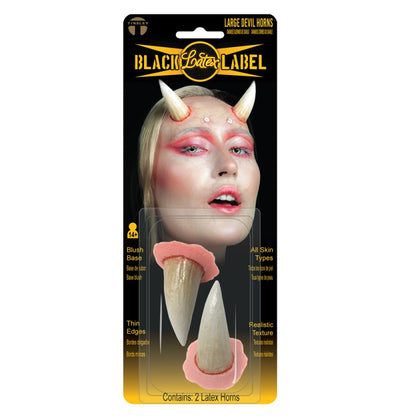 Teufelshörner gross Latexapplikation | Tinsley