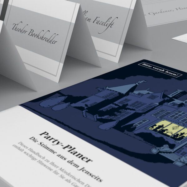 Murderous dinner party: voice from the hereafter