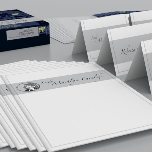 Murderous dinner party: voice from the hereafter