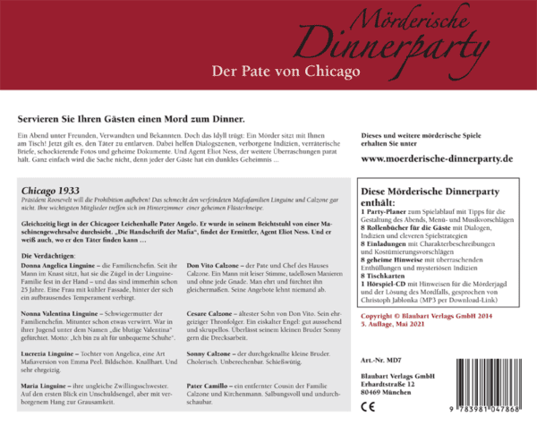 Mörderische Dinnerparty: Der Pate von Chicago