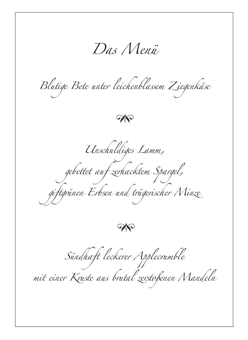 Mörderische Dinnerparty: Galopp in den Tod