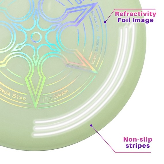 Ninja Star Sports Disc Frisbee Glow
