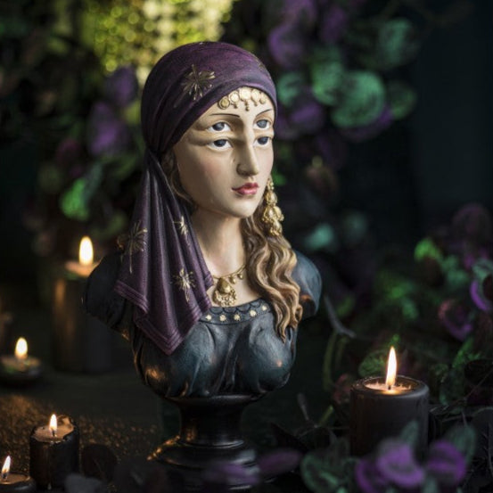 Wahrsagefigur mit 4 Augen Polyresin