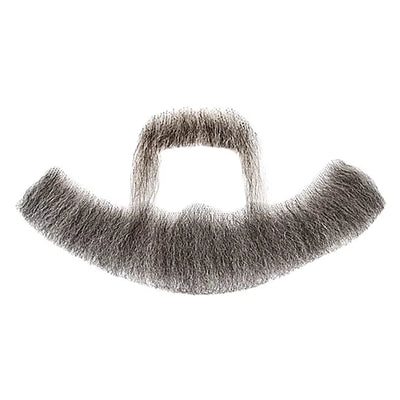 Raubritter Bartkombination Echthaar grau