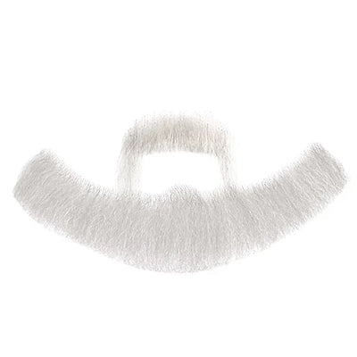 Raubritter Bartkombination Echthaar weiss