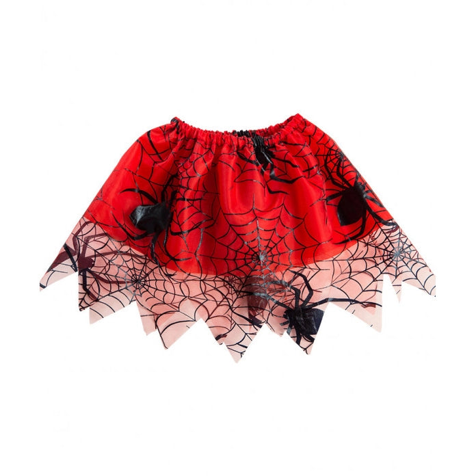 Tutu mit Spinnennetz für Kinder | rot