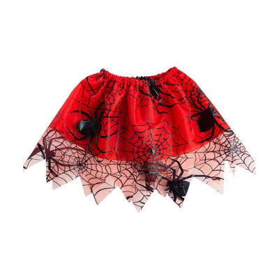 Tutu mit Spinnennetz für Kinder | rot