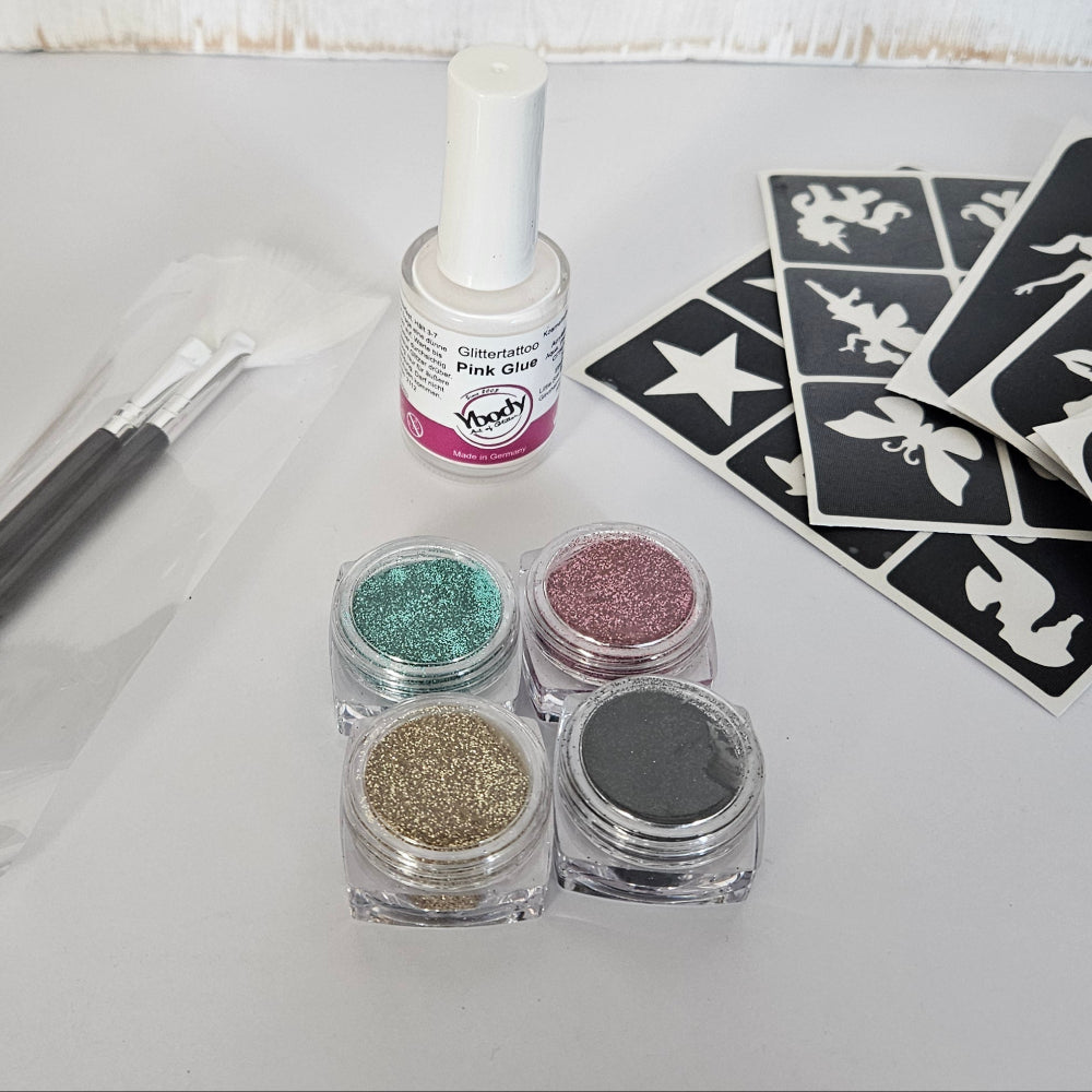 Ybody Glitzertattoo BIO Fun Set | Family