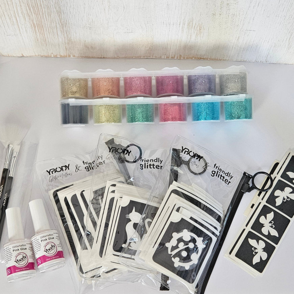 Ybody Set de tatuajes brillantes BIO | Pro 100
