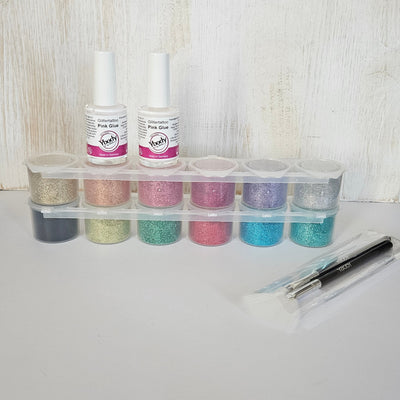 Ybody Glitzertattoo BIO Free Hand Set