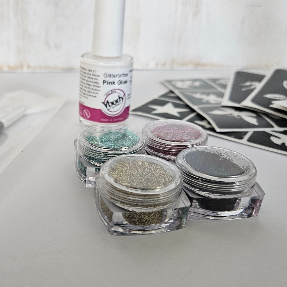Ybody Glitzertattoo BIO Fun Set | Family