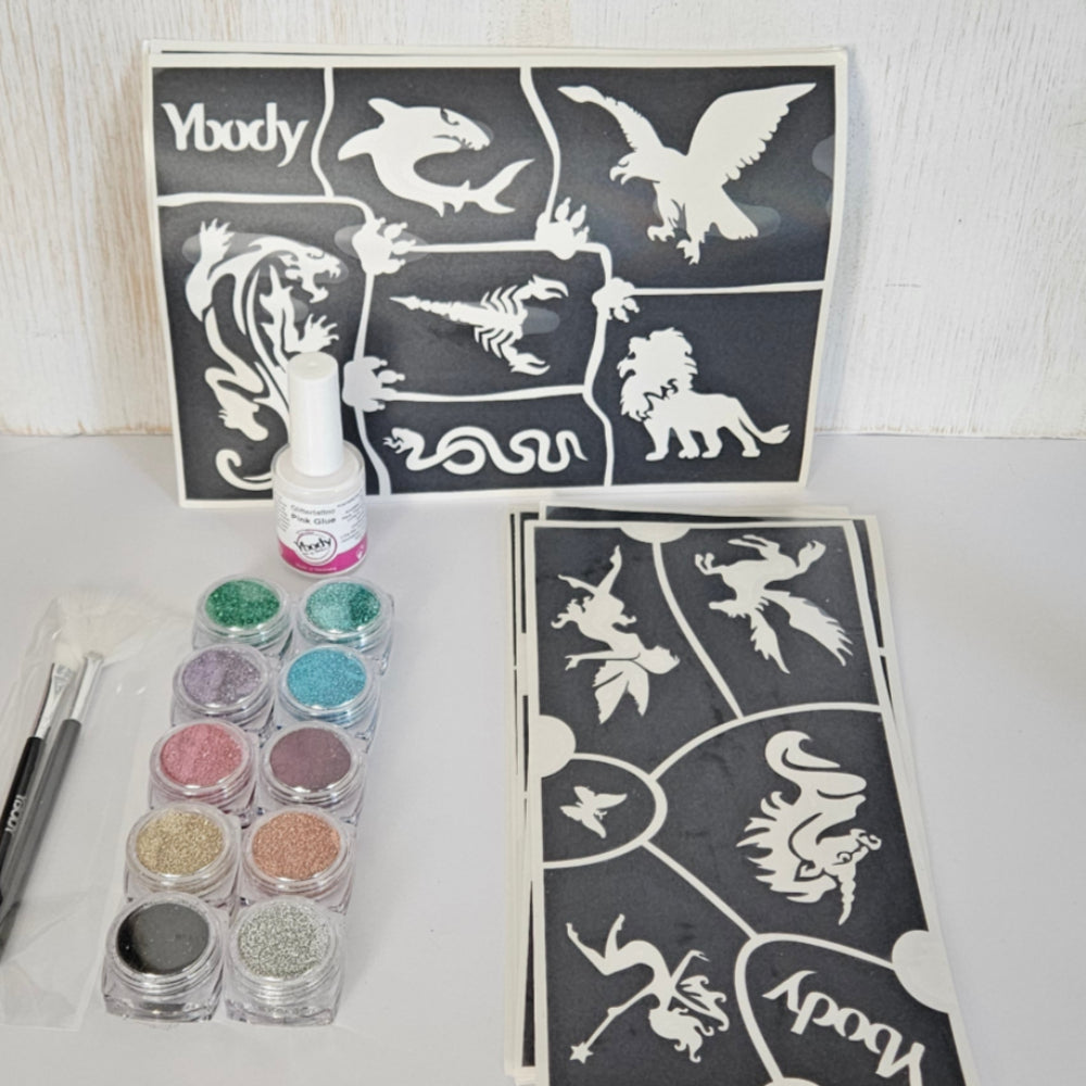 Ybody Glitzertattoo BIO Set | Big Party