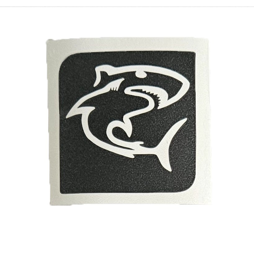 Glitter-Tattoo Schablone | 15x Haifisch