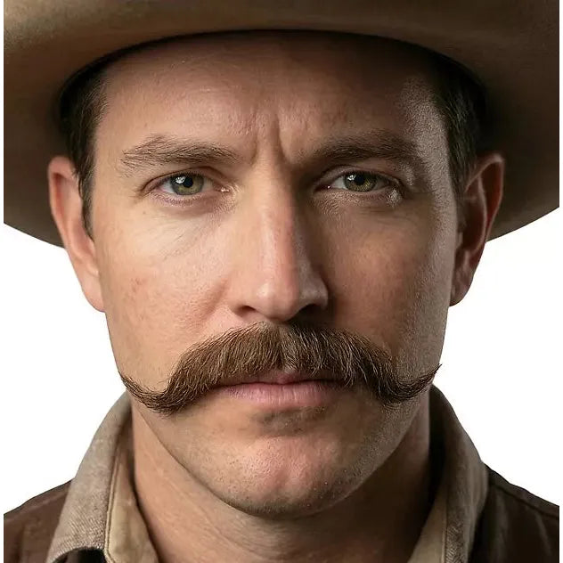 Sheriff Echthaar Schnurrbart | schwarz