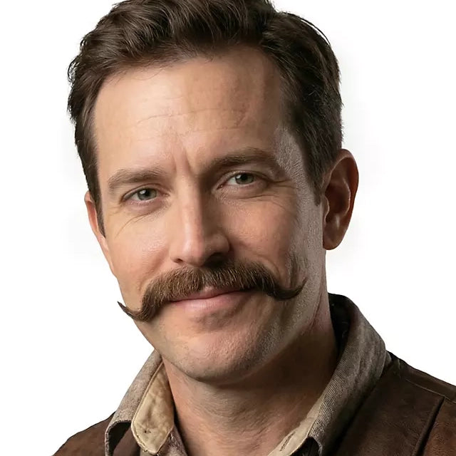 Sheriff Echthaar Schnurrbart | schwarz