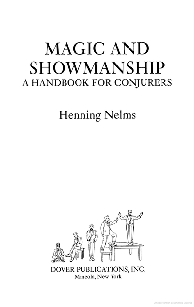 Magic and Showmanship | Henning Nelms