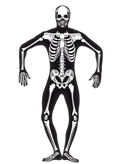 Traje de esqueleto de segunda piel / Hombres