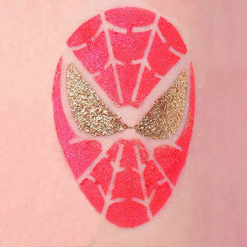 Glitter-Tattoo Schablone | 10x Comic Held
