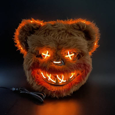 Teddy Bear Horror Mask Luminous Party Owl Supplies Deinparadies.ch