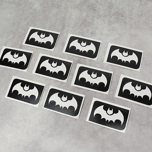 Glitter-Tattoo Schablone | 10x Fledermaus