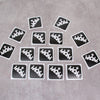 Glitter-Tattoo Schablone | 15x Krone