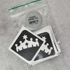 Glitter-Tattoo Schablone | 15x Krone