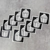 Glitter-Tattoo Schablone | 10x Cupcake