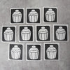 Glitter-Tattoo Schablone | 10x Cupcake