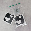 Glitter-Tattoo Schablone | 15x Herzen