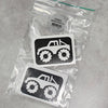 Glitter-Tattoo Schablone | 10x Monster Truck