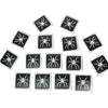 Glitter-Tattoo Schablone | 15x Spinne