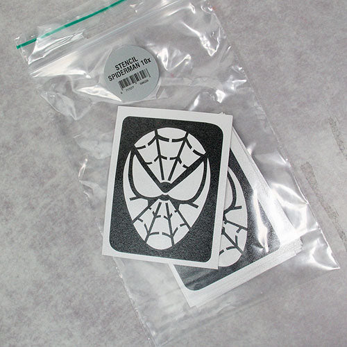 Glitter-Tattoo Schablone | 10x Comic Held