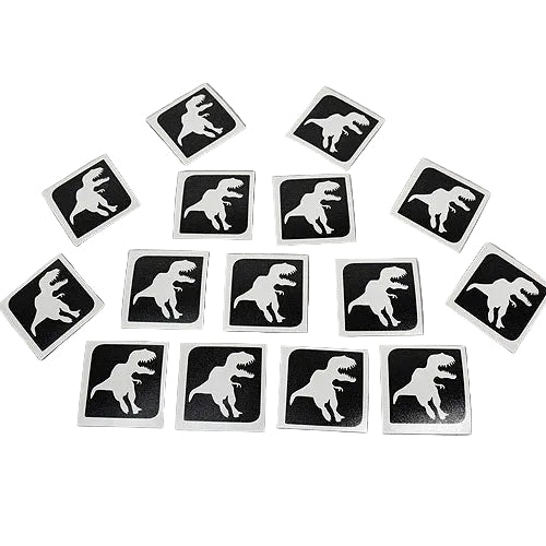 Glitter-Tattoo Schablone | 15x Dino