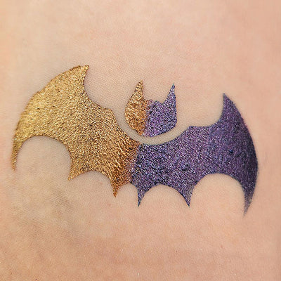 Glitter-Tattoo Schablone | 10x Fledermaus