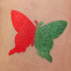 Glitter-Tattoo Schablone | 10x Schmetterling