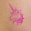 Glitter-Tattoo Schablone | 15x Einhorn