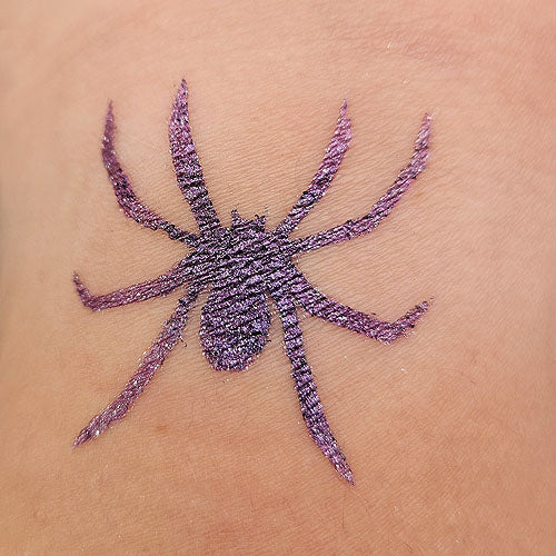 Glitter-Tattoo Schablone | 15x Spinne