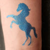 Glitter-Tattoo Schablone | 10x Pferd