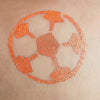 Glitter-Tattoo Schablone | 15x Fussball