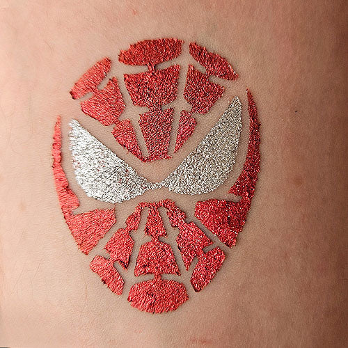 Glitter-Tattoo Schablone | 10x Comic Held
