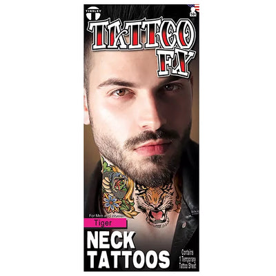 Tiger Halstattoos | Klebetattoos
